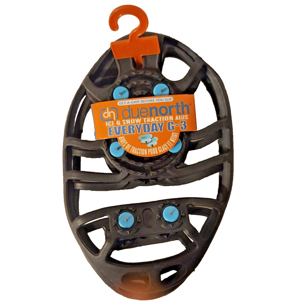 DUENORTH Everyday G3 Ice & Snow Spikes Traction Aids (Pair) S/M Grips for Shoes